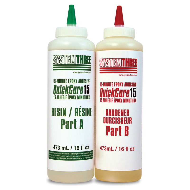 Quick Cure 15 Minute Epoxy Adhesive - Size:1 Quart